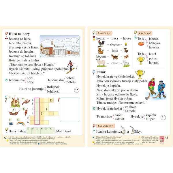 Slabikář s kocourem Samem (Čtení s porozuměním) tvrdá vazba