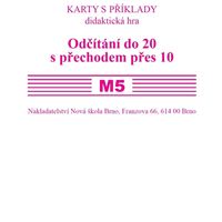 Sada kartiček M5 - Odčítání do 20 s přechodem přes 10