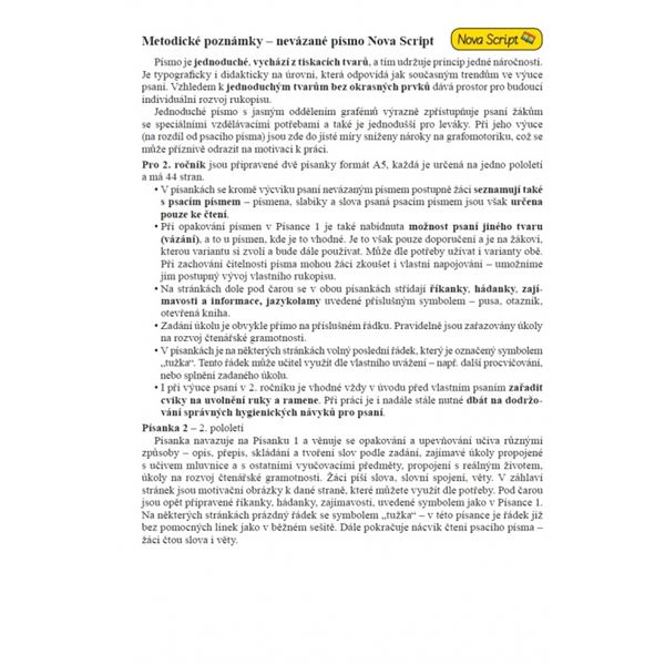 Písanka 2/2 - NOVA SCRIPT