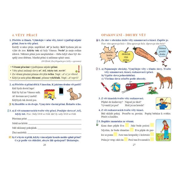 Český jazyk 2 - učebnice, Čtení s porozuměním