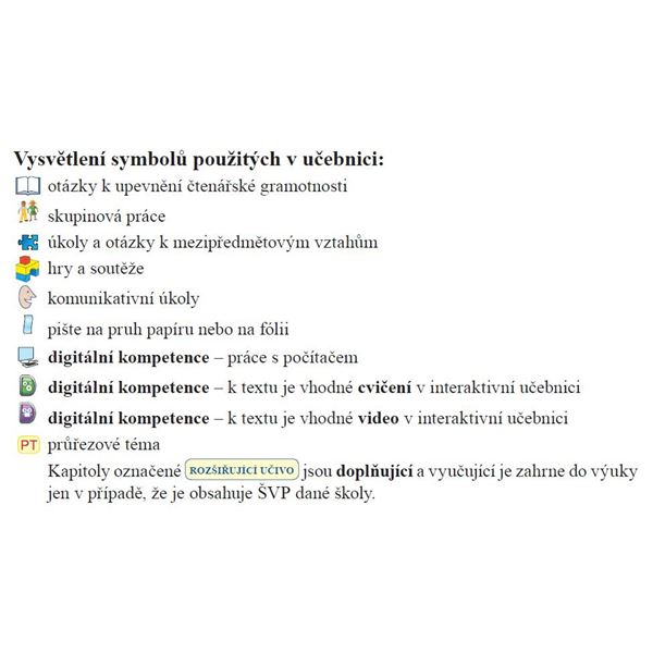 Český jazyk 2 - učebnice, Čtení s porozuměním