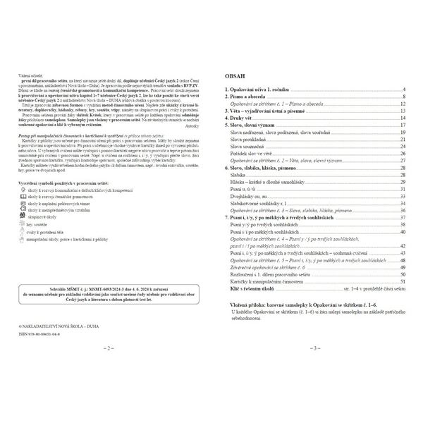 Český jazyk 2 - Pracovní sešit 1. díl, Čtení s porozuměním