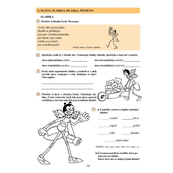 Český jazyk 2 - Pracovní sešit 1. díl, Čtení s porozuměním
