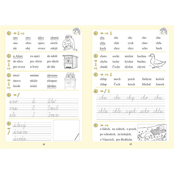 Vstup do 2. ročníku - opakování základů čtení a psaní