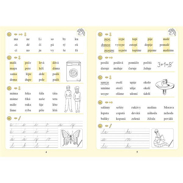 Vstup do 2. ročníku - opakování základů čtení a psaní