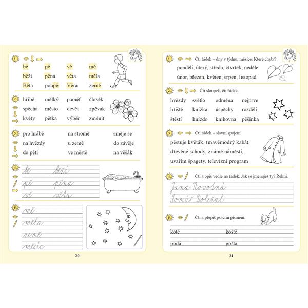 Vstup do 2. ročníku - opakování základů čtení a psaní