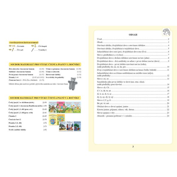 Vstup do 2. ročníku - opakování základů čtení a psaní