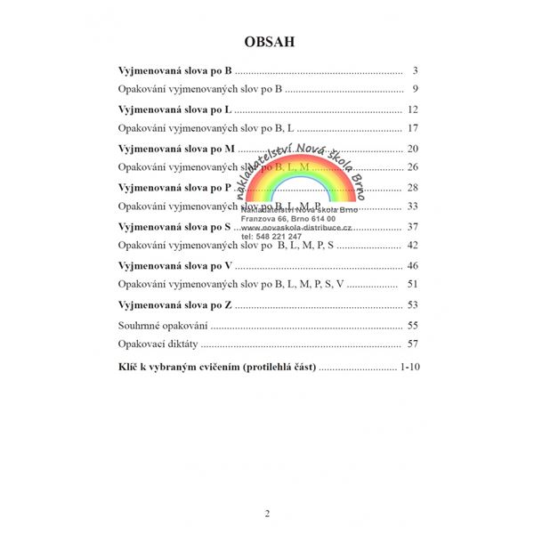 Vyjmenovaná slova hrou - pracovní sešit