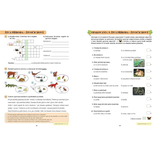 Prvouka 3 - Pracovní sešit, Čtení s porozuměním 
