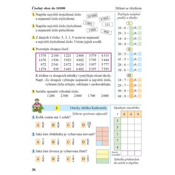 Matematika 4/1 - učebnice, Čtení s porozuměním