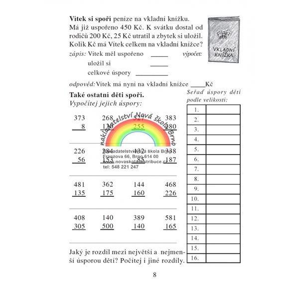 Chci závodit s kalkulačkou - pracovní sešit