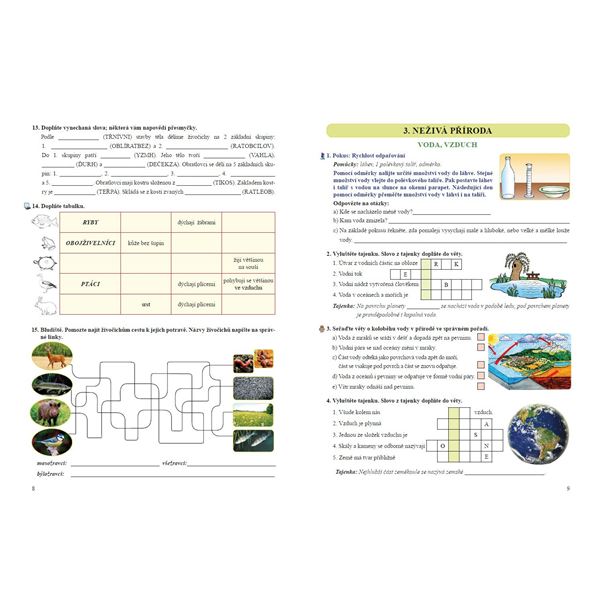 Přírodověda 4 - Pracovní sešit, Čtení s porozuměním