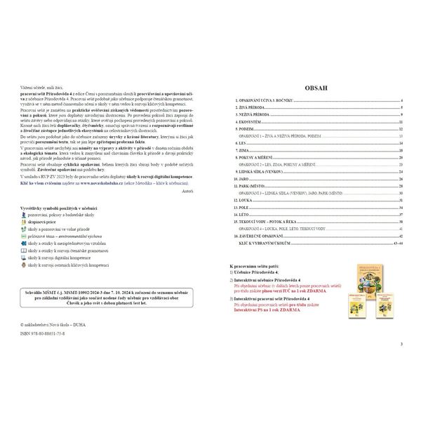 Přírodověda 4 - Pracovní sešit, Čtení s porozuměním