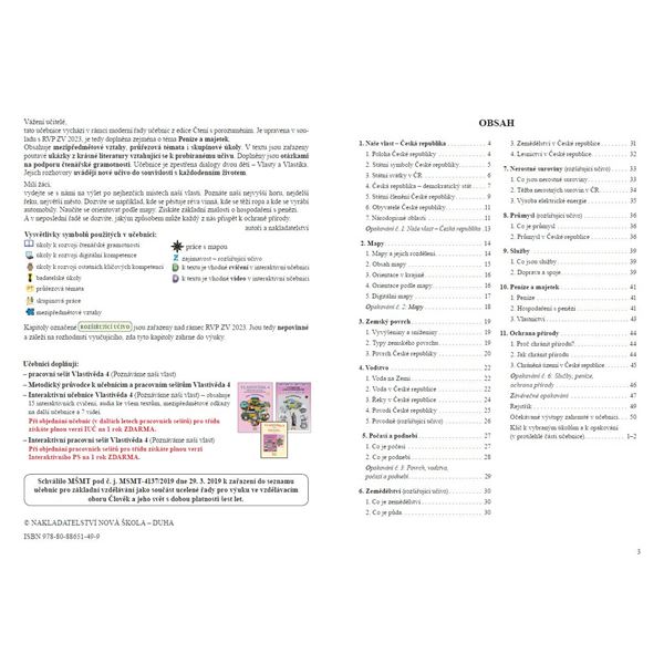 Vlastivěda 4 - Poznáváme naši vlast - učebnice, Čtení s porozuměním