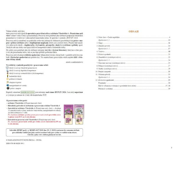 Vlastivěda 4 - Poznáváme naši vlast - Pracovní sešit, Čtení s porozuměním (2.vydání)