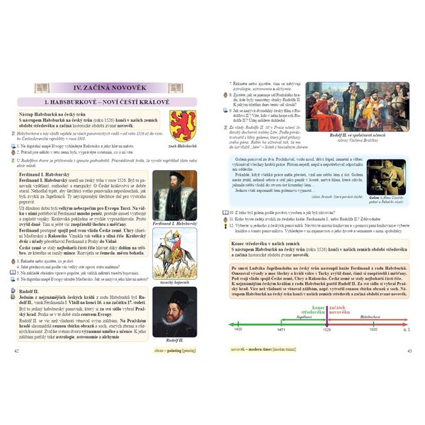 Vlastivěda 4 - České dějiny od pravěku do začátku novověku - učebnice, Čtení s porozuměním