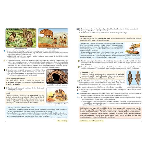 Vlastivěda 4 - České dějiny od pravěku do začátku novověku - učebnice, Čtení s porozuměním