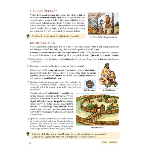 Vlastivěda 4 - České dějiny od pravěku do začátku novověku - učebnice, Čtení s porozuměním