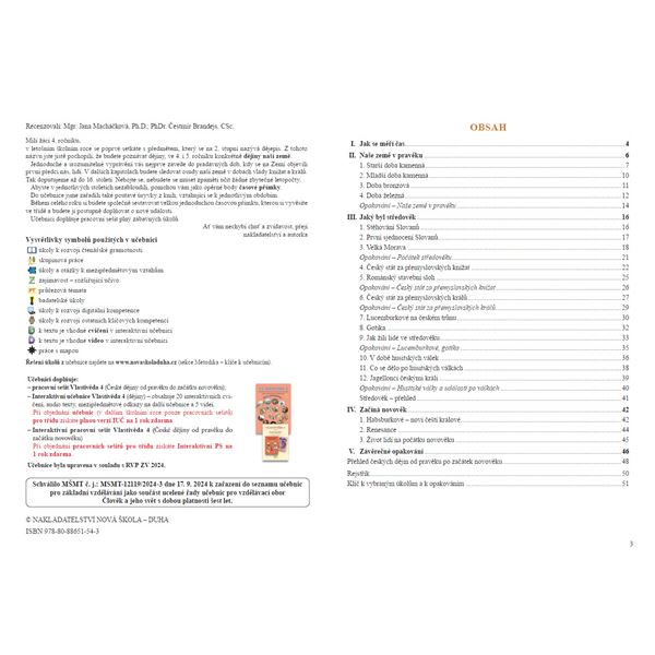 Vlastivěda 4 - České dějiny od pravěku do začátku novověku - učebnice, Čtení s porozuměním