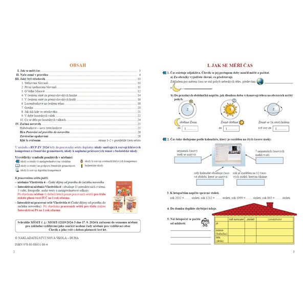 Vlastivěda 4 - České dějiny od pravěku do začátku novověku - pracovní sešit, Čtení s porozuměním