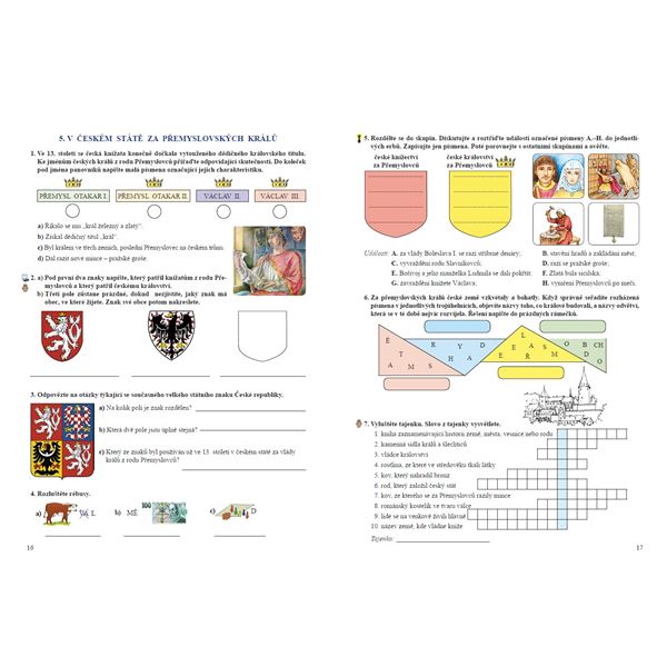 Vlastivěda 4 - České dějiny od pravěku do začátku novověku - pracovní sešit, Čtení s porozuměním