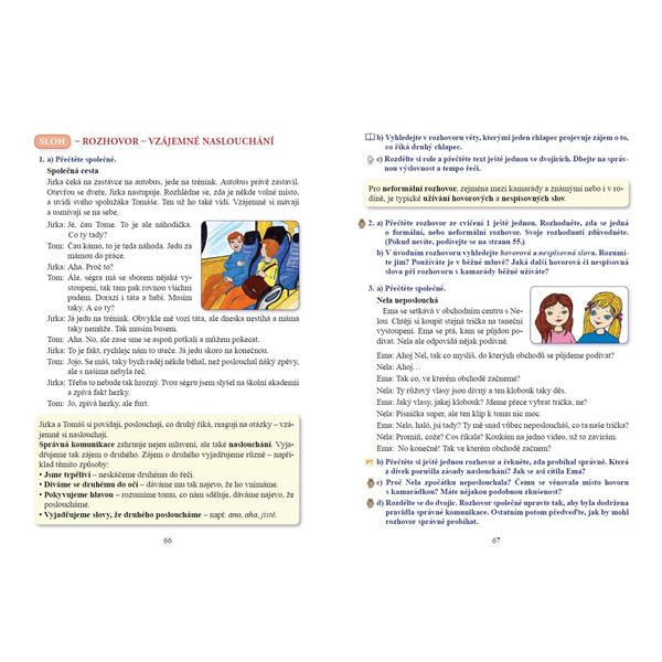 Český jazyk 4 - učebnice, Čtení s porozuměním