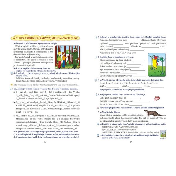 Český jazyk 4 - učebnice, Čtení s porozuměním