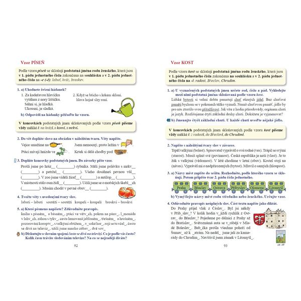 Český jazyk 4 - učebnice, Čtení s porozuměním