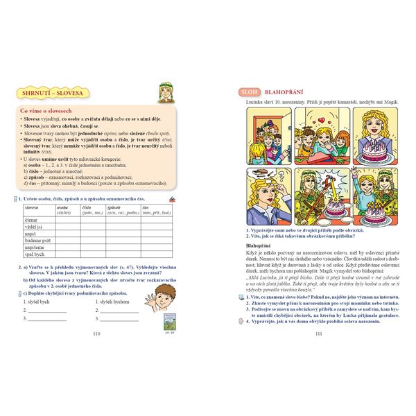 Český jazyk 4 - učebnice, Čtení s porozuměním