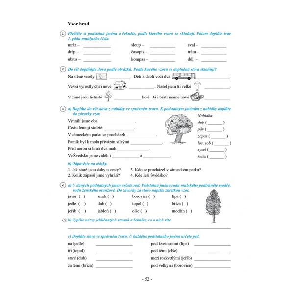Český jazyk 4 - Pracovní sešit (Duhová řada), Čtení s porozuměním