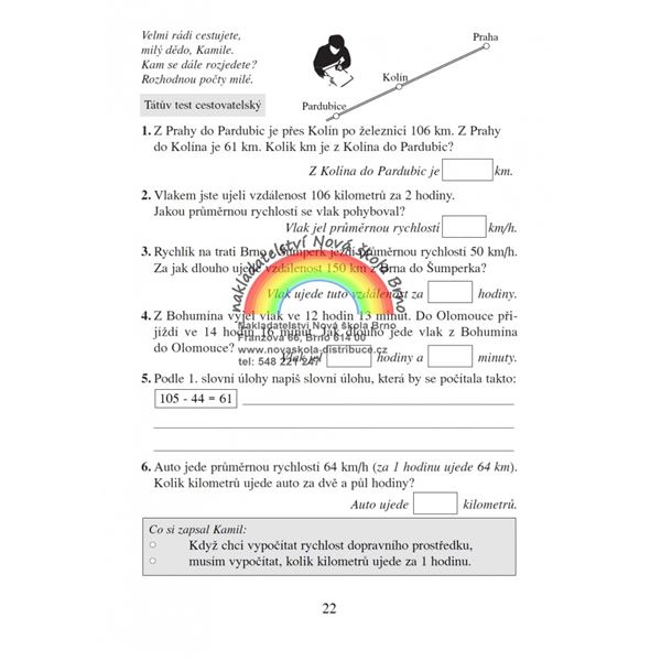 Cestujeme po republice - pracovní sešit