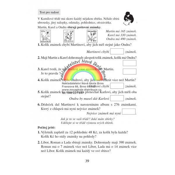 Cestujeme po republice - pracovní sešit