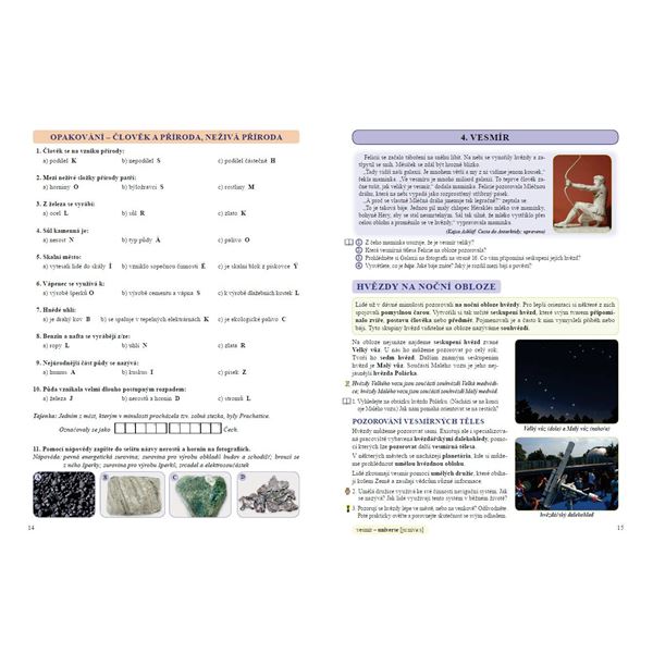 Přírodověda 5 - učebnice, Čtení s porozuměním