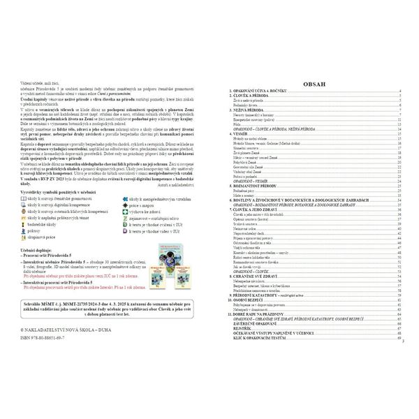 Přírodověda 5 - učebnice, Čtení s porozuměním