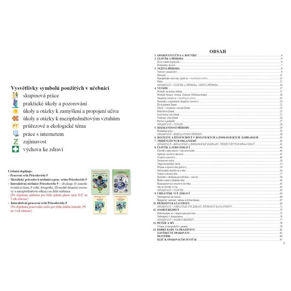 Přírodověda 5 - učebnice, Čtení s porozuměním
