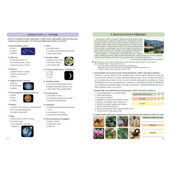 Přírodověda 5 - pracovní sešit, Čtení s porozuměním