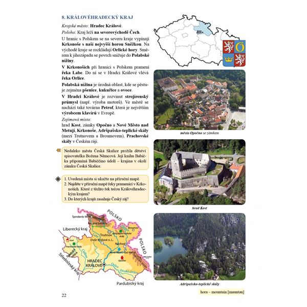 Vlastivěda 5 - ČR jako součást Evropy - učebnice, Čtení s porozuměním