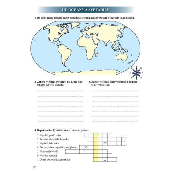 Vlastivěda 5 - ČR jako součást Evropy - pracovní sešit, Čtení s porozuměním