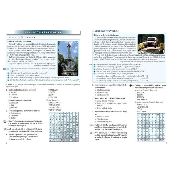 Vlastivěda 5 - ČR jako součást Evropy - pracovní sešit, Čtení s porozuměním