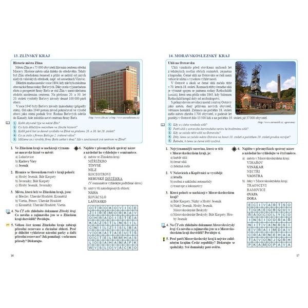 Vlastivěda 5 - ČR jako součást Evropy - pracovní sešit, Čtení s porozuměním