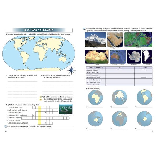 Vlastivěda 5 - ČR jako součást Evropy - pracovní sešit, Čtení s porozuměním