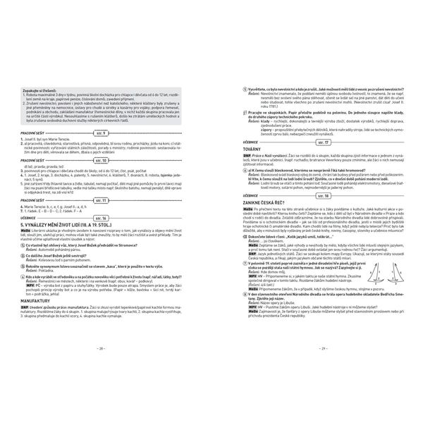 Vlastivěda 5 - Metodický průvodce, Čtení s porozuměním