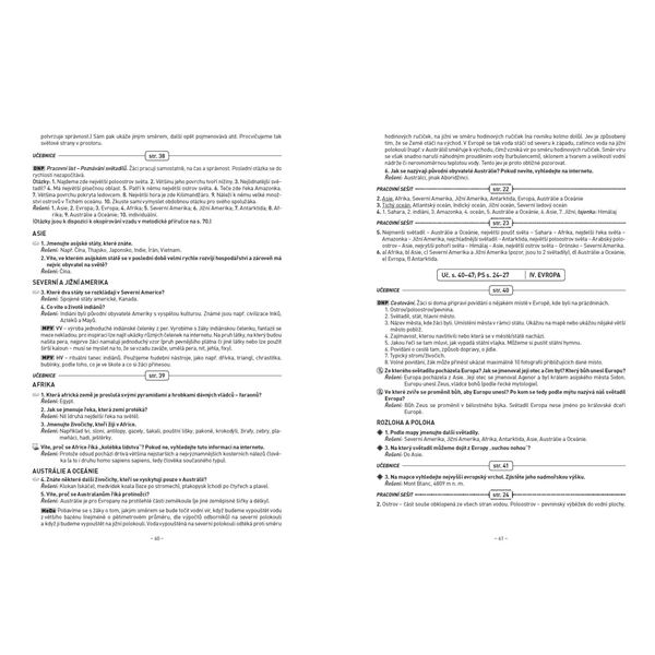 Vlastivěda 5 - Metodický průvodce, Čtení s porozuměním