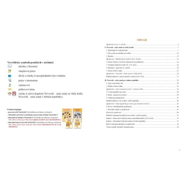 Vlastivěda 5 - Od začátku novověku po současnost - učebnice, Čtení s porozuměním