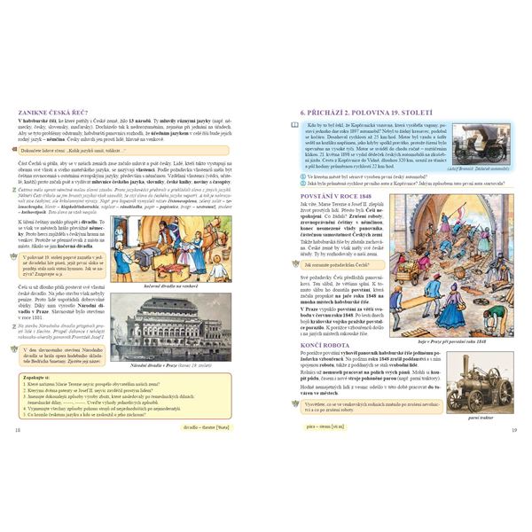 Vlastivěda 5 - Od začátku novověku po současnost - učebnice, Čtení s porozuměním