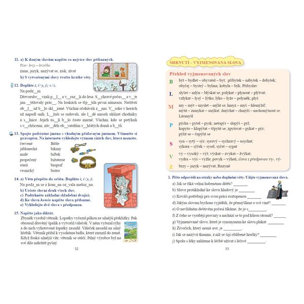 Český jazyk 5 - učebnice, Čtení s porozuměním