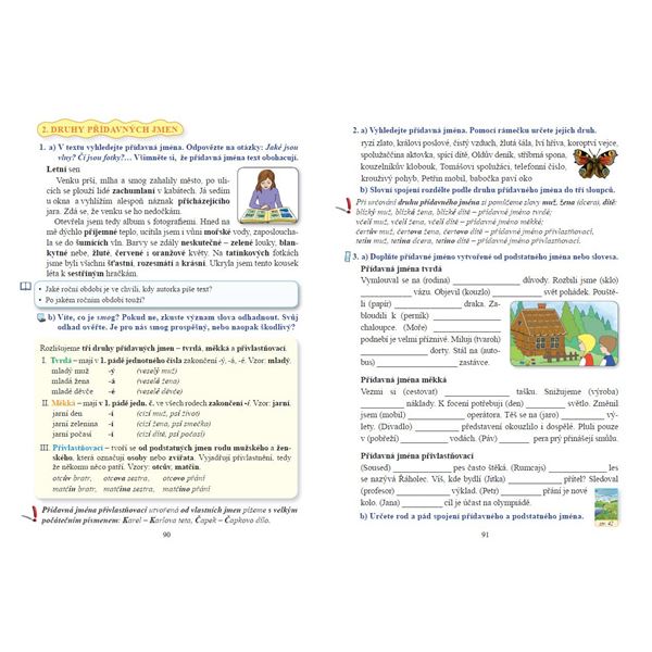Český jazyk 5 - učebnice, Čtení s porozuměním