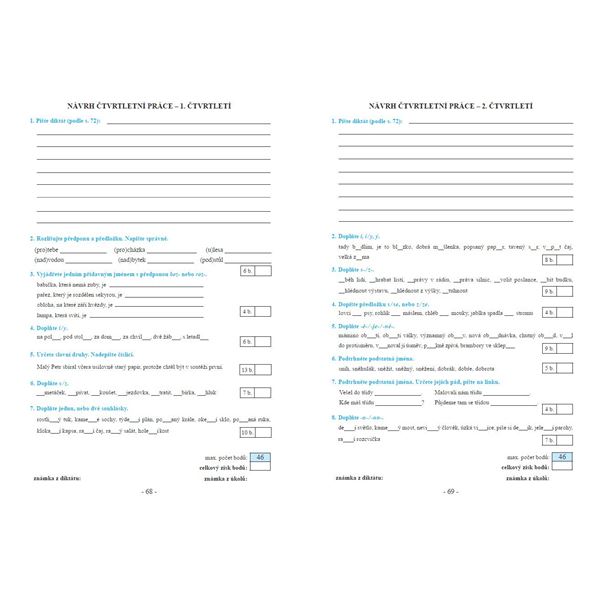 Český jazyk 5 - Pracovní sešit (Duhová řada), Čtení s porozuměním