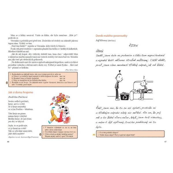 Čítanka 5 (Duhová řada), Čtení s porozuměním