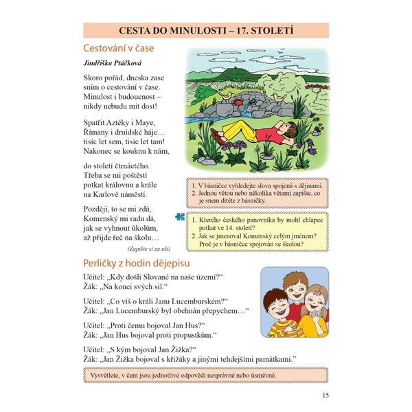 Čítanka 5 (Duhová řada), Čtení s porozuměním